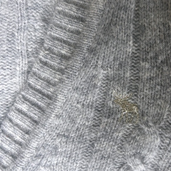 Abercrombie & Fitch Bella Swan Vibes Womens V Neck Wool Cashmere Sweater - Picture 4 of 4